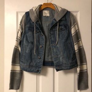 Thread & Supply Distressed jean jacket